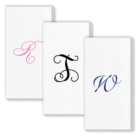 Design Your Own Single Initial Luxury Deville Guest Towels